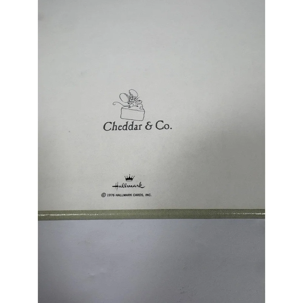 Vtg 1976 Hallmark Cheddar & Co. Snaps & Scraps Photo Album Mouse Scrapbook